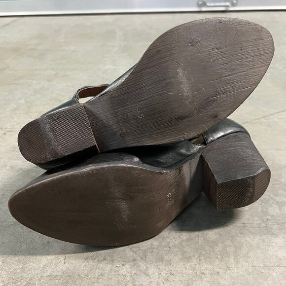 Jeffrey Campbell US 9.5 Everwell Ibiza Brown Leather Cutout Ankle Boots Shoes - Picture 8 of 13